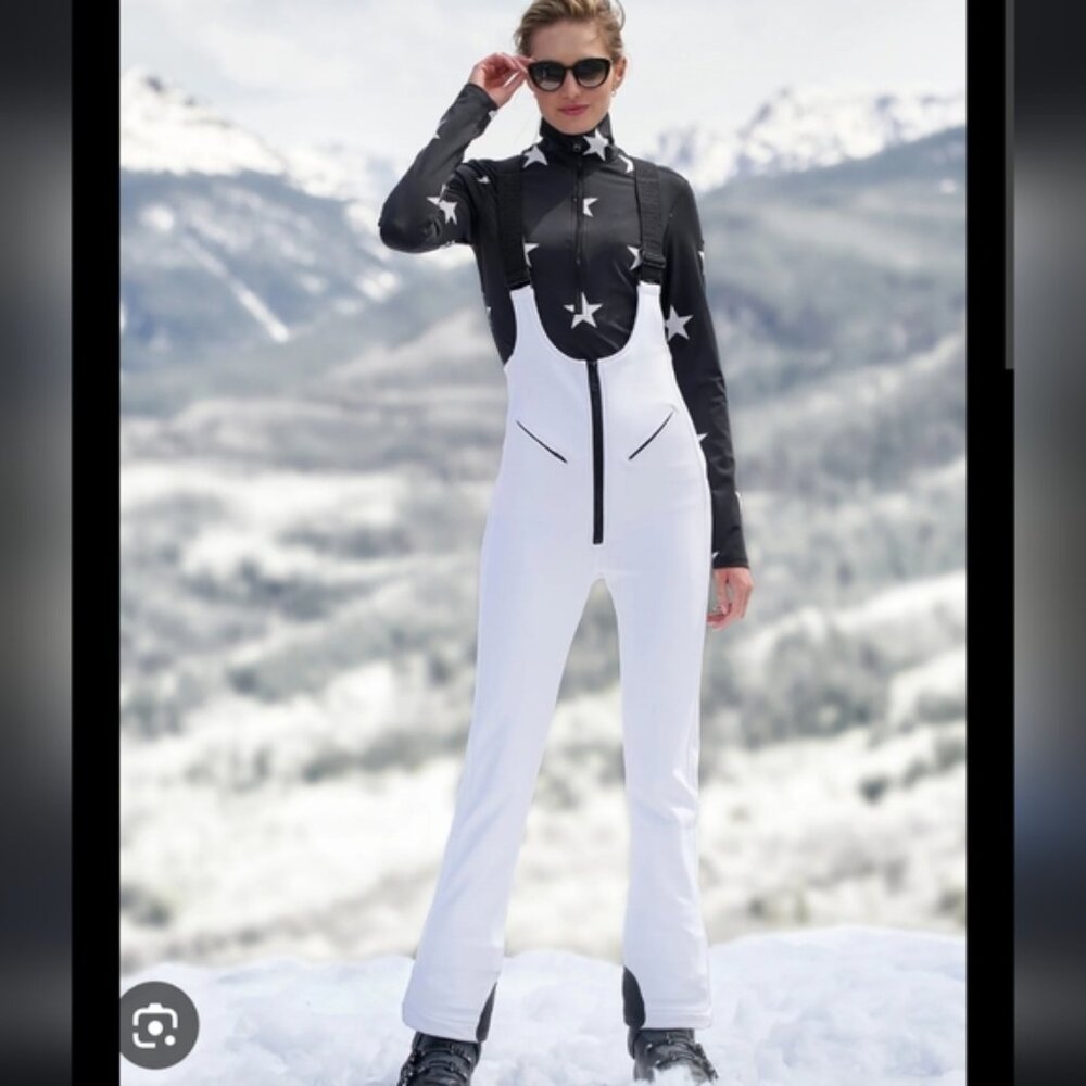 NWT Goldbergh Phoebe Ski Salopette Pants White